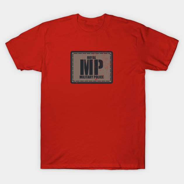 Royal Military Police Patch (distressed) T-Shirt by TCP